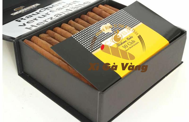 Hộp Cohiba 50 Club với màu đen sang trọng